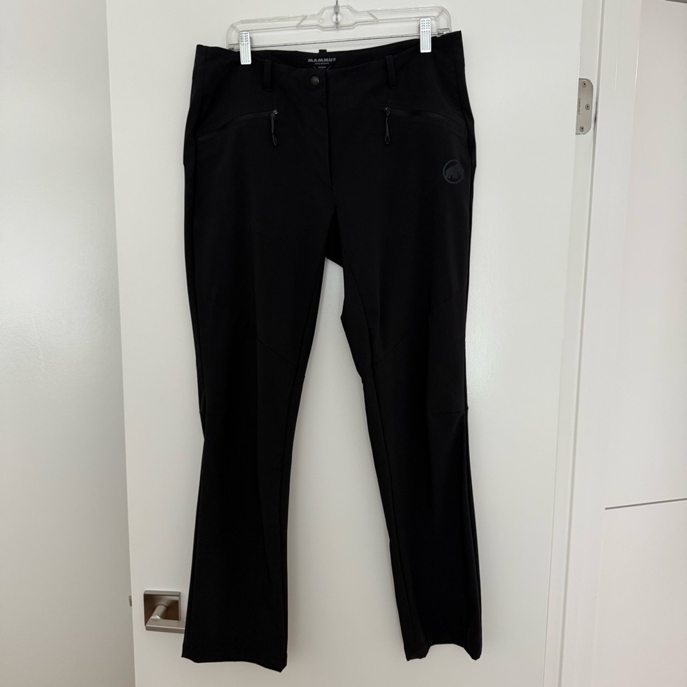 Mammut Women’s Macon Soft Shell Straight Leg Hiking Pants EUC 12 Regular Black - Picture 7 of 8